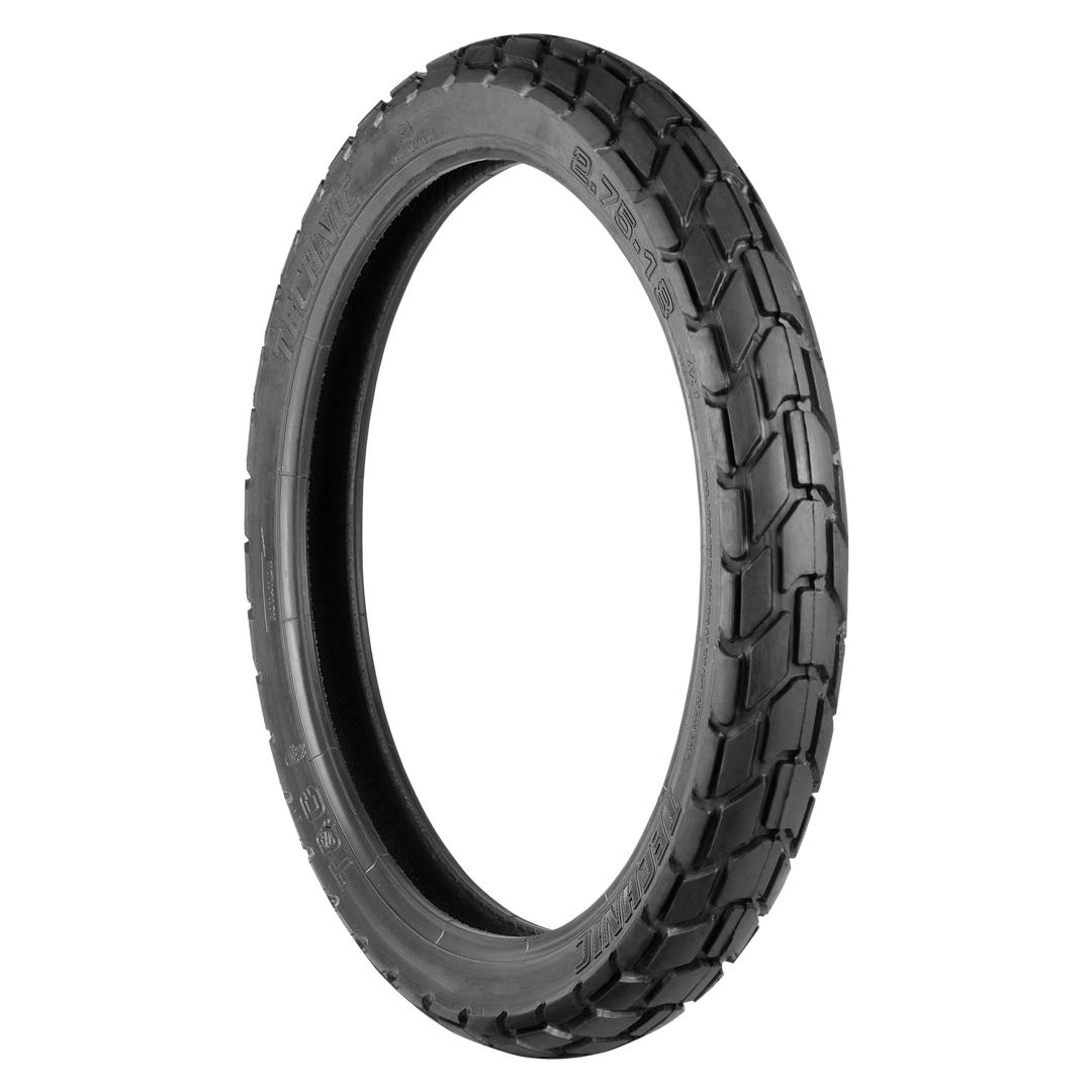 Pneu p/ moto aro 18 * 2.75-18 - diant. cg 125/150/160, titan, fan, ybr 125, cbx 150/200 e similares (t&c) c/câm.